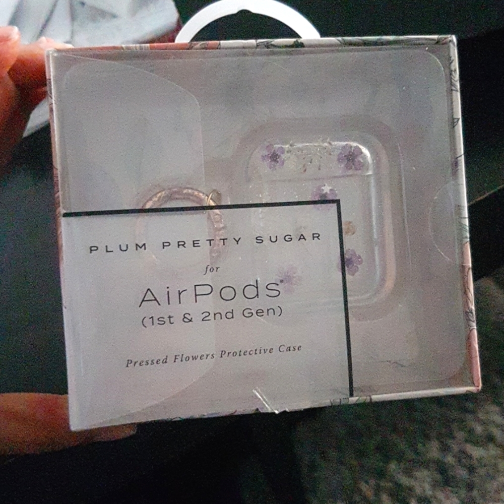 Plum pretty sugar airpods case 1st 2nd gen